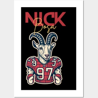 nick bosa the goat Posters and Art